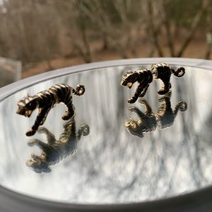 cute retro tiger earrings